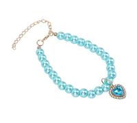 Shanrya Collar para Mascotas, Elegante Collar con Colgante de Perro, Opción de Regalo, Elegante Material de Resina para Fiestas Diarias (Lago Azul)