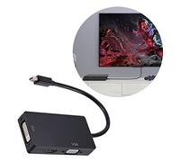Shanrya Concentrador Mini DP, Adaptador Mini DP de 6,75 Gbps de 36 bits para TV (Negro)