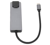 Shanrya Concentrador, Puerto de Red Gigabit Concentrador Tipo C de Alta Velocidad para Dispositivo Tipo C