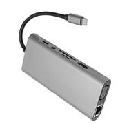Shanrya Concentrador USB C, Adaptador Expandido 5 Gbps Streaming de Carga Rápida para Office
