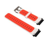 Shanrya Correa de Reloj, Correa de Reloj con Hebilla de Metal de Doble Color de 22 Mm para Relojes Deportivos Inteligentes (blanco rojo)