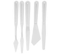 Shanrya Espátula de Pintura Plástica, Cuchillo de Paleta de Plástico Ecológico para la Herramienta de Pintura para Home Studio