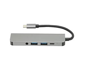 Shanrya Expansor de Puerto USB, Tipo C de Transmisión de 5 Gbps a Divisor de PD USB C para Mouse para Teclado