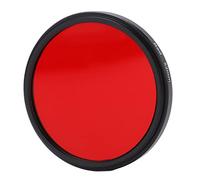 Shanrya Filtro de Lente Rojo Completo, Cámara Roscada Filtro Rojo a Prueba de Aceite Impermeable Multicapa para Disparar(52 mm)