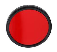 Shanrya Filtro de Lente Rojo Completo, Filtro Rojo de Cámara Roscada CNC a Prueba de Polvo a Prueba de Agua para Disparar(52 mm)