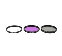 Shanrya Filtro de Lente UV CPL para Cámara, Kit de Filtro de Lente UV CPL con Revestimiento Múltiple para Cámara Digital(55 mm (1490))