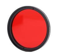 Shanrya Filtro Rojo de Vidrio óptico, a Prueba de Polvo Antiincrustante Filtro de Lente Rojo Completo Impermeable de Varias Capas para Disparar(46 mm)