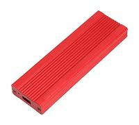 Shanrya Gabinete M.2, Gabinete SSD de Diseño Ultrafino Protocolo USB 3.1 Dual Indicador LED Plug and Play para 2280 Mm (Rojo)