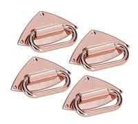 Shanrya Hebilla Decorativa, 4 Hebillas de Aleación Hebilla de Metal Material de Aleación Larga Vida útil para Billetera con Hebilla para Bolsa de Mensajero(Oro rosa)