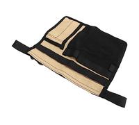 Shanrya Herramienta de Jardín Delantal Cintura Bolsillos Múltiples Herramienta de Jardinería Cintura Cinturón Hebilla Bolsa para Lápices (Caqui y Negro)