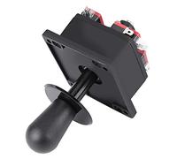 Shanrya Joystick, Joystick de competición, Joystick de Estilo Americano, Piezas de Repuesto de Bricolaje Negras para Herramientas de Bricolaje, máquinas de Juegos de Arcade, Piezas de Juegos
