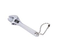 Shanrya Llave de Llavero, Mini Llave Inglesa Profesional Alta a Prueba de Herrumbre para el Hogar(Baño de plata de 2,5 pulgadas)