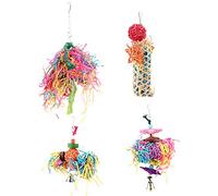 Shanrya Loro Juguetes Coloridos Jaula Colgante para pájaros Juguetes Jaula Colgante para pájaros Juguetes para Masticar pájaros, Juguetes para pájaros, Juguetes Coloridos Juguetes para Masticar