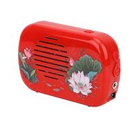 Shanrya Máquina de Buda, máquina de oración budista de energía de CC de soporte de plástico, color opcional para el dormitorio del hogar (granate)