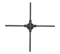 Shanrya Máquina de Publicidad de Holograma 3D, Proyector de Ventilador Holográfico 3D de 832 Cuentas de Lámpara LED de 70 Cm para Tiendas (Enchufe de la UE)