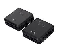 Shanrya Micrófono de Clip Inalámbrico, Clear 5.1 Monitoreo de 2 Vías Micrófono de Solapa Inalámbrico Batería de 300 MAh para Grabación (1 por 2)