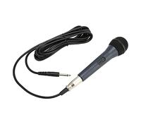 Shanrya Micrófono de karaoke con cable, micrófono de mano con cable de forma ergonómica dinámica para KTV doméstica para altavoz