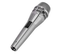 Shanrya Micrófono de Mano, Micrófono Vocal de Transmisión Estable 6.5 Enchufe Universal para Mezclador para Cantar para Altavoz Amplificador para Entrevistas(Plata)