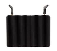 Shanrya Mini Computadora de Escritorio, Aleación de Aluminio Mini PC 512GB MSATA 100-240V 2.4G 5.0G WiFi para Escritorio para 10 Pro (Enchufe Europeo)