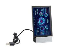 Shanrya Monitor de Datos de CPU de PC, Monitor de Chasis de PC Mini ITX, Temas Seleccionables, ConmutacióN Horizontal-Vertical para Uso DoméStico