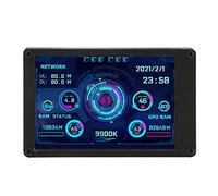 Shanrya Monitor de Datos de la CPU, Varios Temas Imagen Clara IPS USB Mini Pantalla de 3,5 Pulgadas para Office
