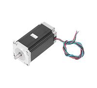 Shanrya Motor Paso a Paso, bajo Nivel de Ruido, Buena Conductividad Térmica, ángulo de Paso de 1,8°, Motores Paso a Paso de Alta Torsión, 120 W, 4,2 a con Eje de 8 Mm para(57HS11242B4D8 Doble Eje)