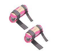 Shanrya Muñequeras para Patinaje Niños Resistentes a los Impactos Absorción del Sudor Muñequera 2 Piezas Ciclismo Gancho y Bucle (S)