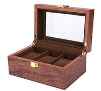 Shanrya Organizador de cajas de reloj para hombres, estuche de reloj, pantalla de reloj sin decoloración para hombres Almacenamiento de relojes Evite el polvo y los rasguños