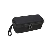 Shanrya Organizador de Viaje Duro para Altavoz, Estuche Rígido para Altavoz a Prueba de Golpes con Cuerda Colgante para Altavoces(Exterior Negro Interior Gris)
