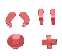 Shanrya Paletas Y Almohadillas, Paletas Y Almohadillas de Metal DIY Intercambiables Fáciles de Operar para Elite Series 2(Rojo)