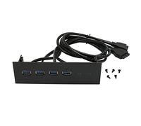 Shanrya Panel Frontal del Concentrador USB3.0, Panel Frontal de la Unidad óptica Multifuncional Amplia Compatibilidad para la Caja de la Computadora de la PC de 5,25 Pulgadas