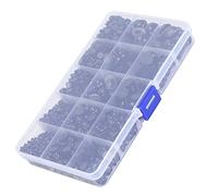 Shanrya Paquete de Ojos Y Narices de Plástico, Lindos Ojos Y Narices de Plástico a Prueba de Herrumbre a Prueba de Agua para el Hogar(2575 Negro)