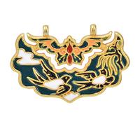 Shanrya Peace Lock Pendant, Colorful Craft Lock Pendant Estilo étnico Chino Colorido Simple para Aniversarios para Bodas(La Primavera se bloquea de repente)