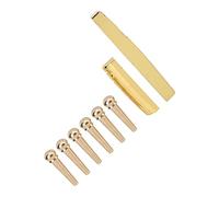 Shanrya Pin de Puente de Guitarra, Clavijas de Guitarra, Juego de sillín de Tuerca, sillín de Guitarra para entusiastas de la música para Principiantes