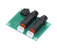Shanrya Placa Adaptadora de Enchufe de Micrófono de 6,5 Mm, Placa Adaptadora de Enchufe para Auriculares de Fácil Instalación para Extracción de Señal