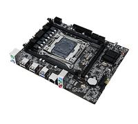 Shanrya Placa Base para Juegos, Placa Base DDR4 de Material PCB con Conector de Alimentación de 24 Pines y 8 Pines con LAN Gigabit para PC de Escritorio