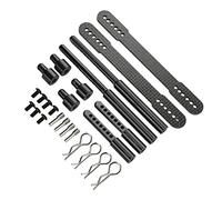 Shanrya Poste de Montaje de Coche RC, Columnas de Carcasa RC Fijas Estables para 90046 para SCX10(Negro)