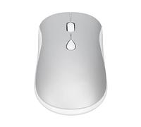 Shanrya Ratón óptico Portátil Inalámbrico de 2,4G, Tecnología Inalámbrica de 2,4 GHz, Ratón Silencioso Ultradelgado de 2400 dpi con Receptor USB para Ordenador Portátil (Plata)