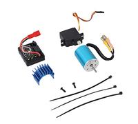 Shanrya RC Motor sin Escobillas ESC Kit, 3900KV DC5.5-9V Controlador de Velocidad Electrónico RC Car Brushless ESC 1/16 con Disipador de Calor para SG1607 para SG1604