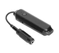 Shanrya Receptor de Transmisor Inalámbrico 2 en 1, Adaptador de Conector de 3,5 Mm ABS Recargable Portátil Fácil Transferencia para Teléfono Móvil para Tableta para Automóvil