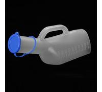 Shanrya Recolector de Orina, Botella de Orina Duradera de Plástico Transparente para Exteriores, Niños de 1000 ML para Hombres, Hombres Mayores Al Aire Libre