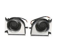 Shanrya Refrigeración GPU, Conector de Alimentación de 4 Pines DC 5V 0.55A CPU GPU Ventilador Ligero para GP63 GL63 para GE75 para GE73 GL73VR (Ventilador de CPU y GPU)
