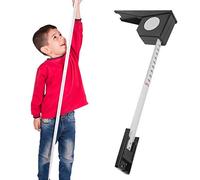 Shanrya Regla de medición, 2 metros, medidor de estatura, herramienta de medición retráctil, para la industria familiar(negro)