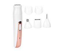 Shanrya Removedor de Pelo 4 en 1, Recortador de Pelo de Nariz Recargable para el Hogar