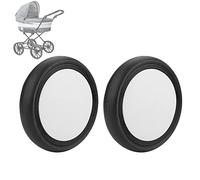 Shanrya Rueda de Cochecito, cómodo de Usar, Accesorio de Rueda de Cochecito de rotación de 360 Grados Resistente al Desgaste para Kiddopotamus para Yoya(Un par de Ruedas traseras, 12)