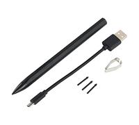 Shanrya Tablet Stylus, Función Antitáctil Aleación de Aluminio Adsorción Magnética MPP 2,0 Tecnología Stylus Pen con Cable USB para Tablet PC (Negro)