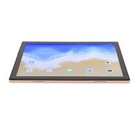 Shanrya Tableta de 128 GB, Tablet PC de 100-240 V Cámara de 20 MP en Color Dorado IPS de 10 Pulgadas para el Trabajo (Enchufe de la UE)