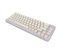 Shanrya Teclado Mecánico para Juegos, Retroiluminación RGB Inalámbrica de 2,4 GHz, Teclado para Juegos con Cable y Botón de Inicio (Interruptor FÉNIX)