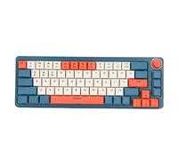 Shanrya Teclado para Juegos, Teclas Táctiles Cómodas PBT XDA Teclado Mecánico Elegante para Juegos LK67 para Juegos para el Trabajo (Interruptor Rojo)