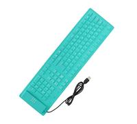 Shanrya Teclado Resistente Al Agua, Teclado de Silicona Plegable de 108 Teclas para el Hogar (Verde)